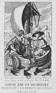 Luigi XIII e Richelieu da Crispin I de (after) Passe