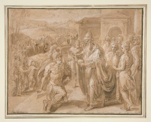 Abramo e Melchisedec da Crispin van den Broeck