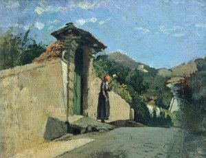 Studio di paesaggio, circa 1860 da Cristiano Banti