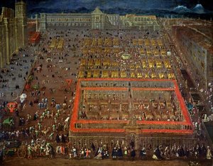 Piazza centrale di Città del Messico da Cristobal de Villalpando