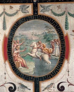 Clelia attraversa il Tevere, metà del XVI secolo da Cristofano Gherardi