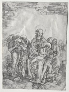 Vergine con Bambino e il piccolo San Giovanni da Cristofano Robetta