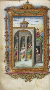 Le figlie di Danao che uccidono i loro mariti. Ipermestra in prigione Illustrazione per Le Eroidi di Ovidio, 1485-1499