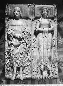 Lapide funeraria di Ludovico Sforza e Beatrice d