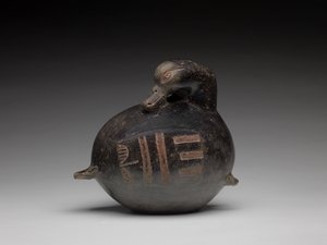 Vaso a forma di anatra da Culture Olmec