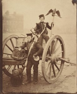 Trombettiere Gritten e trombettiere Lang a Woolwich, 1856