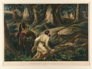 Vita di frontiera americana / Sul sentiero di guerra da Currier and Ives