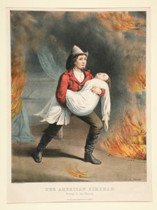 Il pompiere americano / Pronto al soccorso da Currier and Ives