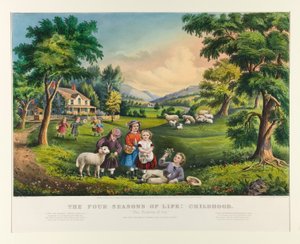 Le quattro stagioni della vita: Infanzia da Currier and Ives