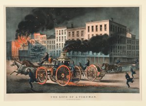 La vita di un pompiere / Il sistema metropolitano da Currier and Ives