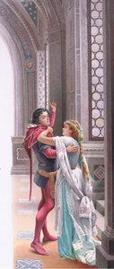 Vuoi andartene? Non è ancora giorno., illustrazione da Romeo e Giulietta da Curtazzo Curtazzo