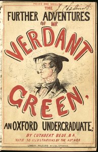 Illustrazione di copertina per Le ulteriori avventure di Mr Verdant Green uno studente di Oxford