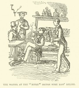 Illustrazione per Little Mr Bouncer e il suo amico Verdant Green da Cuthbert Bradley