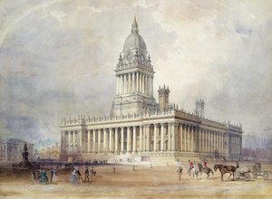 Progetto per il Municipio di Leeds da Cuthbert Brodrick