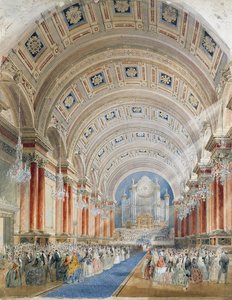 Prospettiva interna, Municipio di Leeds da Cuthbert Brodrick