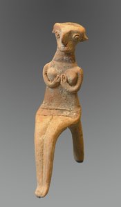 Figurina di donna seduta, 1800 a.C. da Cypriot