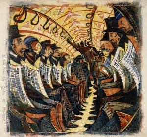 Il treno della metropolitana, c.1930 da Cyril Edward Power