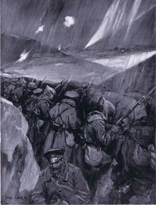 Bulgari che assediano Adrianopoli 1912-1913, illustrazione da La storia delle nazioni di Hutchinson VOL 4 c.1920s da Cyrus Cuneo