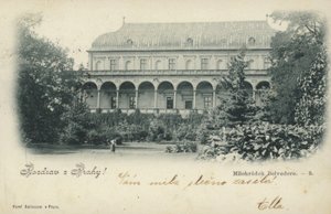 Cartolina raffigurante il Belvedere Milohradek da Czech Photographer