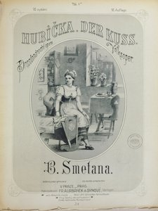 Copertina dello spartito di Il Bacio di Bedrich Smetana (1824-84)