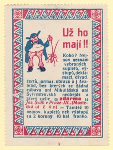 Uomo che tiene un insetto da Czech School