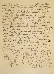 Manoscritto di Franz Kafka, 1910 circa (inchiostro su carta)