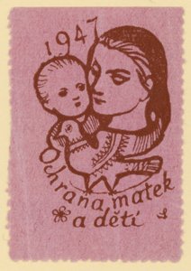 Protezione di madri e bambini, 1947 da Czech School