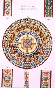 Mosaico a rosetta da Kahrije Dzamissi, la Chiesa del Salvatore, da 