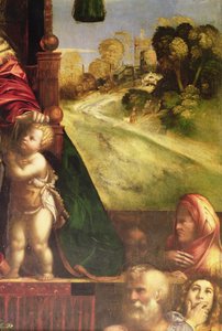 Polittico (dettaglio dello sfondo a destra) da D. and Garofalo Dossi