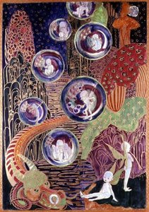 Placca Wedgwood Fairyland lustre, c.1917