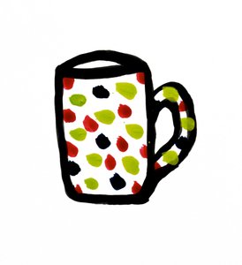 Mug, 2017 (inchiostro e pittura india su carta)