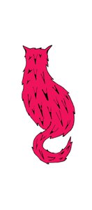 Gatto rosso (pennarello su carta) da Daisy de Villeneuve