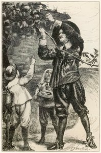 I ragazzi di Cristiano iniziarono a mangiare" da "Il pellegrinaggio del cristiano" di John Bunyan da Dalziel Brothers