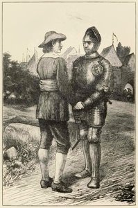 Hopeful e Christian da Il pellegrinaggio del cristiano da questo mondo a quello che verrà di John Bunyan (1628-1688) illustrazione di Thomas Dalziel (1823-1906) da Dalziel Brothers