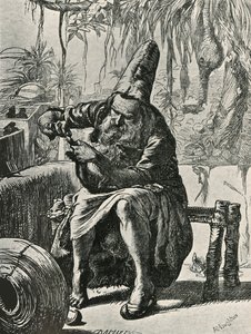 Il derviscio strappa i peli dalla coda del gatto, 1906 da Dalziel Brothers