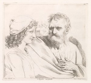 Giovane uomo e vecchio con occhi penetranti da Damiano Pernati