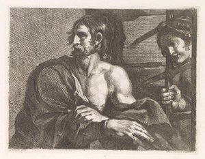 San Giovanni Battista in prigione visitato da Salomè da Damiano Pernati