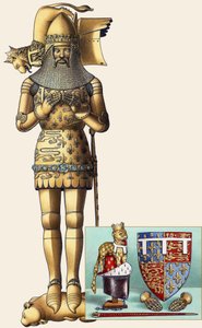 Edoardo il Principe Nero (1330-76) (gouache su carta)