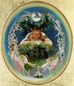Fauno e le Fate, c.1834 da Daniel Maclise