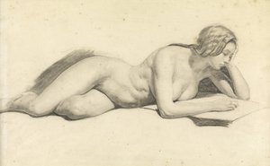 Studio di un nudo femminile che legge