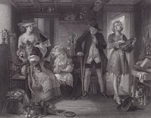 Una scena da "Mida" da Daniel (after) Maclise