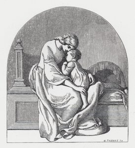 Illustrazione per la poesia di Tennyson, La Principessa da Daniel (after) Maclise
