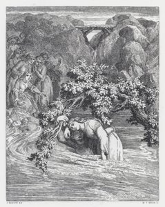 Illustrazione per la poesia di Tennyson, La Principessa da Daniel (after) Maclise