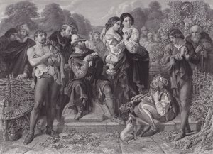 Orlando e il Lottatore, "Come vi Piace" da Daniel (after) Maclise