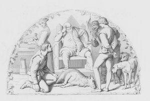 Shakespeare, Il Giudice (incisione) da Daniel (after) Maclise