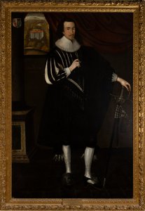 Sir Edward Bisshopp Kt, 2° Bt. Di Parham (1602-1649) da Daniel (circle of) Mytens