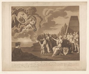 Allegoria del matrimonio (probabilmente) di Federico Guglielmo III di Prussia con Luisa di Meclemburgo-Strelitz, 1793 da Daniel Berger