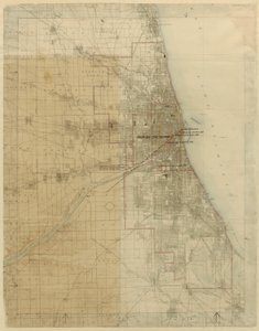Piano di Chicago, Chicago, Illinois, Diagramma che mostra la crescita della città, 1909 da Daniel Burnham
