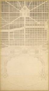 Tavola 129 dal Piano di Chicago, 1909: Chicago. Il centro degli affari della città da Daniel Burnham