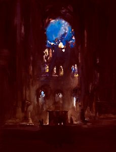 Interno di Notre-Dame da Daniel Cacouault